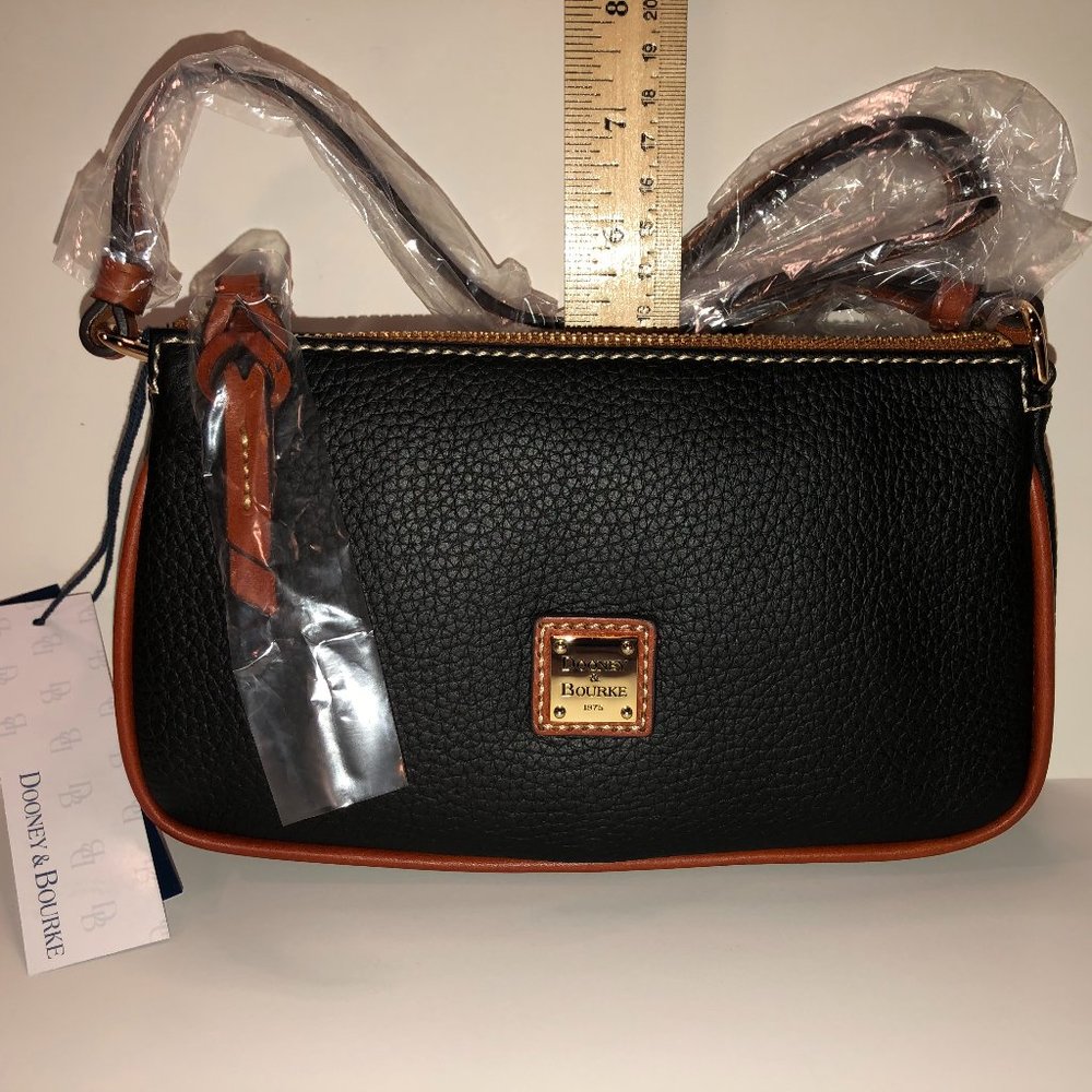 NWT black & brown Dooney & Bourke petite crossbody